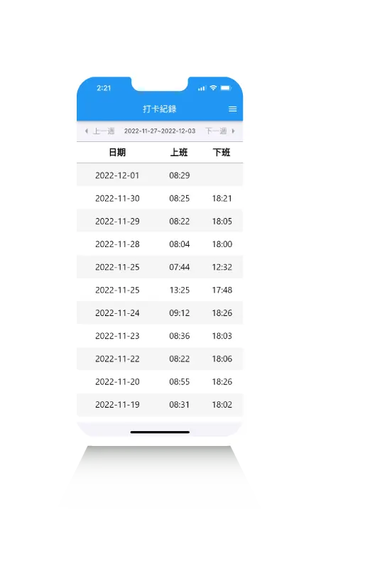 內勤、外勤人員隨時隨地線上打卡